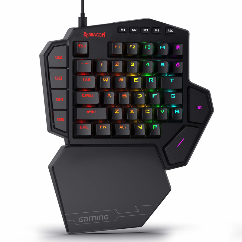 Gaming Keyboard Half - Redragon K585 DITI jednoręczna mechaniczna klawiatura