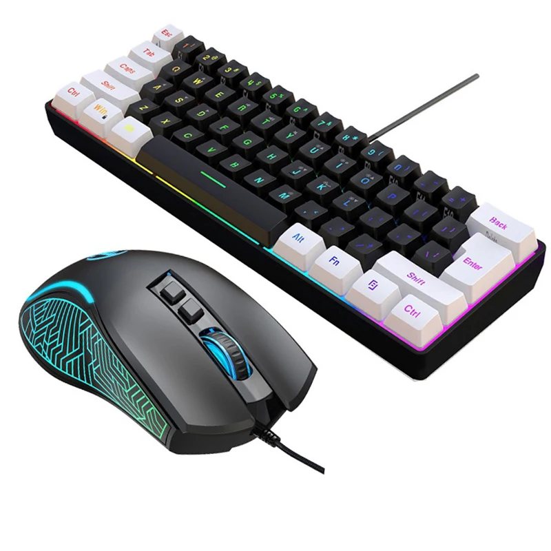 Gaming Keyboard Mouse Combo - Zestaw Klawiatura i Mysz 60% do