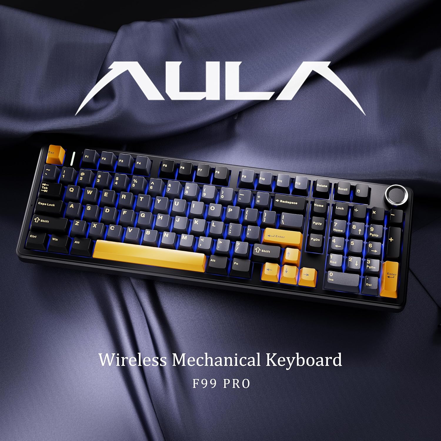 Gaming Keyboard Hot Swappable - Klawiatura mechaniczna gamingowa AULA F99PRO, 99