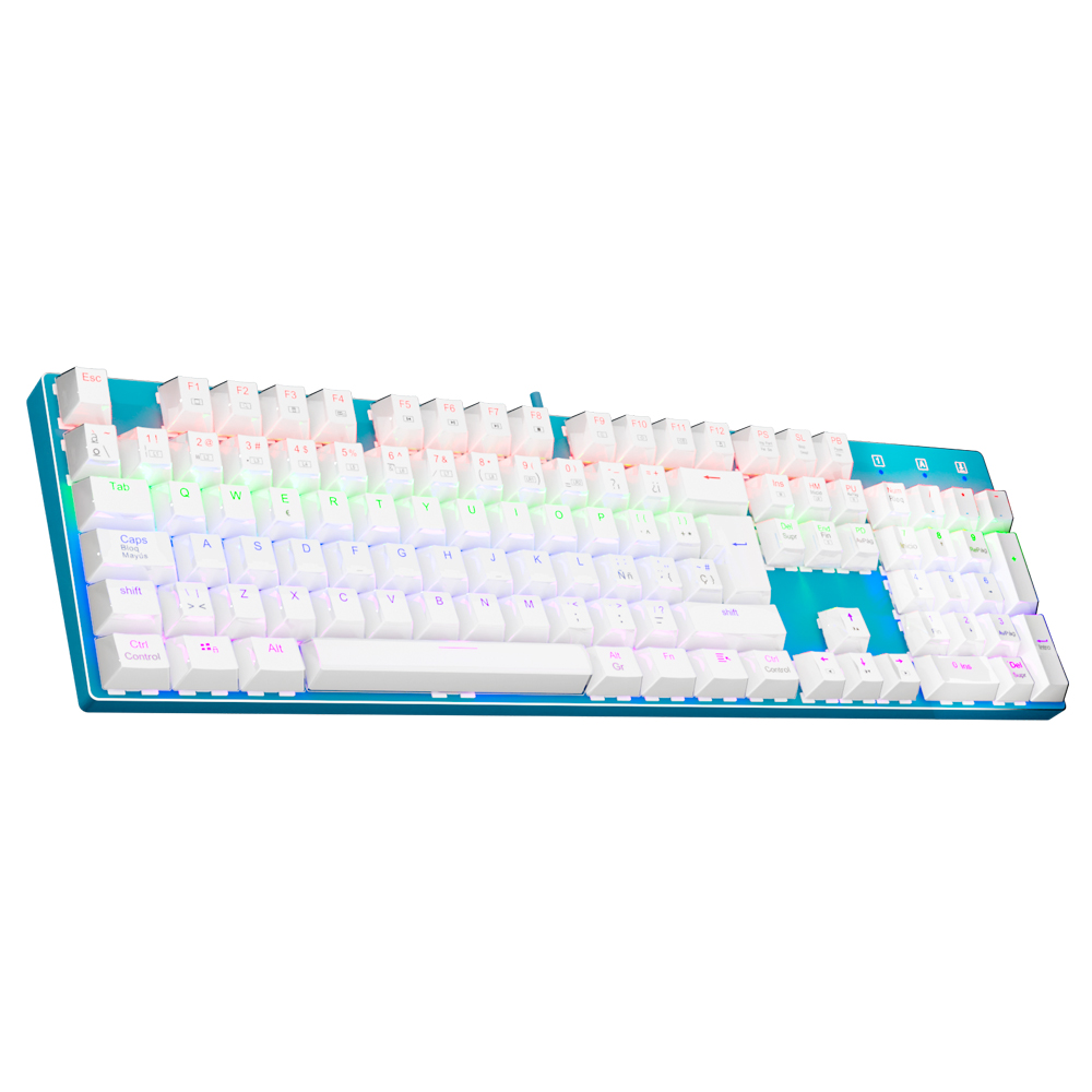 Keyboard Gaming Blue Switch - E-YOOSO Z88 Rainbow FALCON USB Mechaniczna