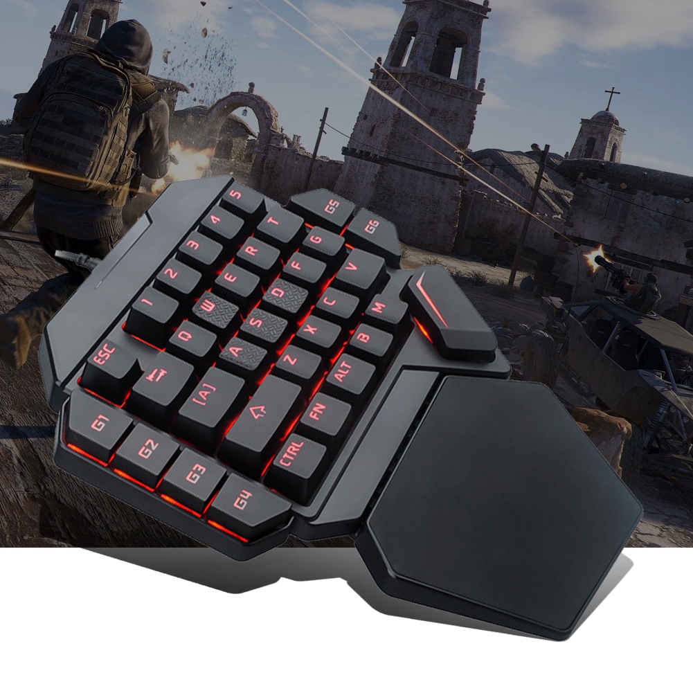 Gaming Keyboard Half - Klawiatura Blacklight Jednoręczna Klawiatura Mechaniczna RGB