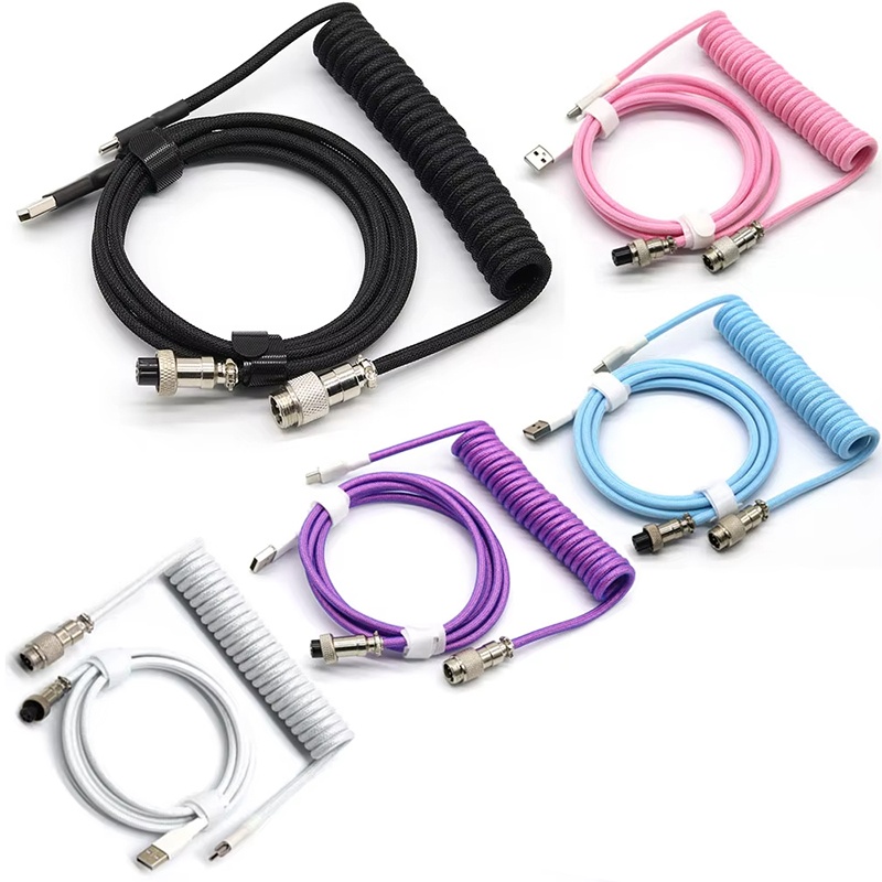 Coiled Usb Cable - Kabel spiralny do klawiatury mechanicznej, kabel