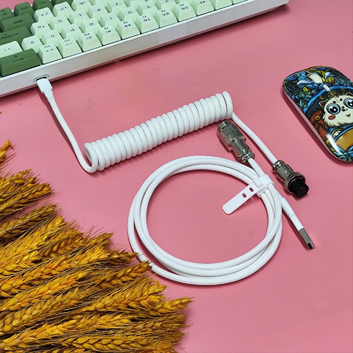 Coiled Usb Cable - Kabel USB Type-C AAAE do klawiatur