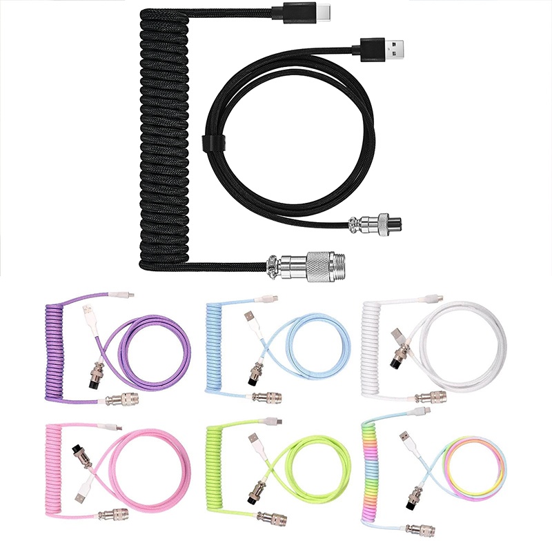 Coiled Usb Cable - Kabel spiralny USB typu C do