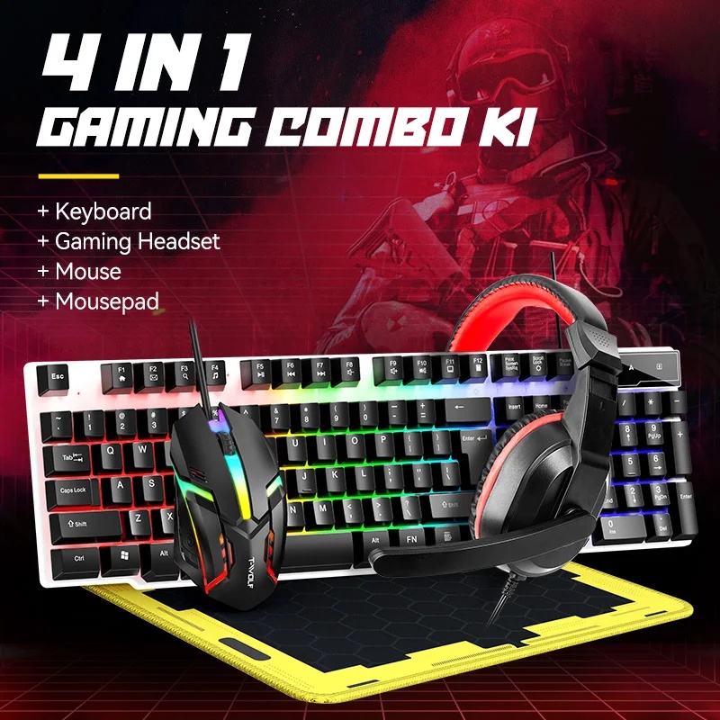 Gaming Keyboard Mouse Combo - NOWE Zestawy Klawiatury i Myszy USB
