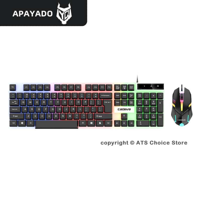 Gaming Keyboard Mouse Combo - APAYADO LDK9122 Zestaw Klawiatury i Myszy