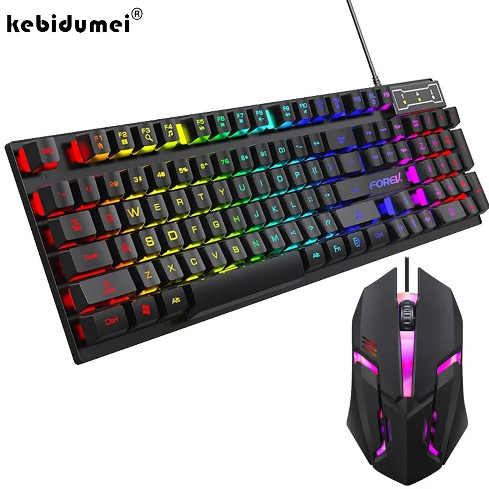 Gaming Keyboard Half - Kebidumei 104 – podświetlana klawiatura mechaniczna,