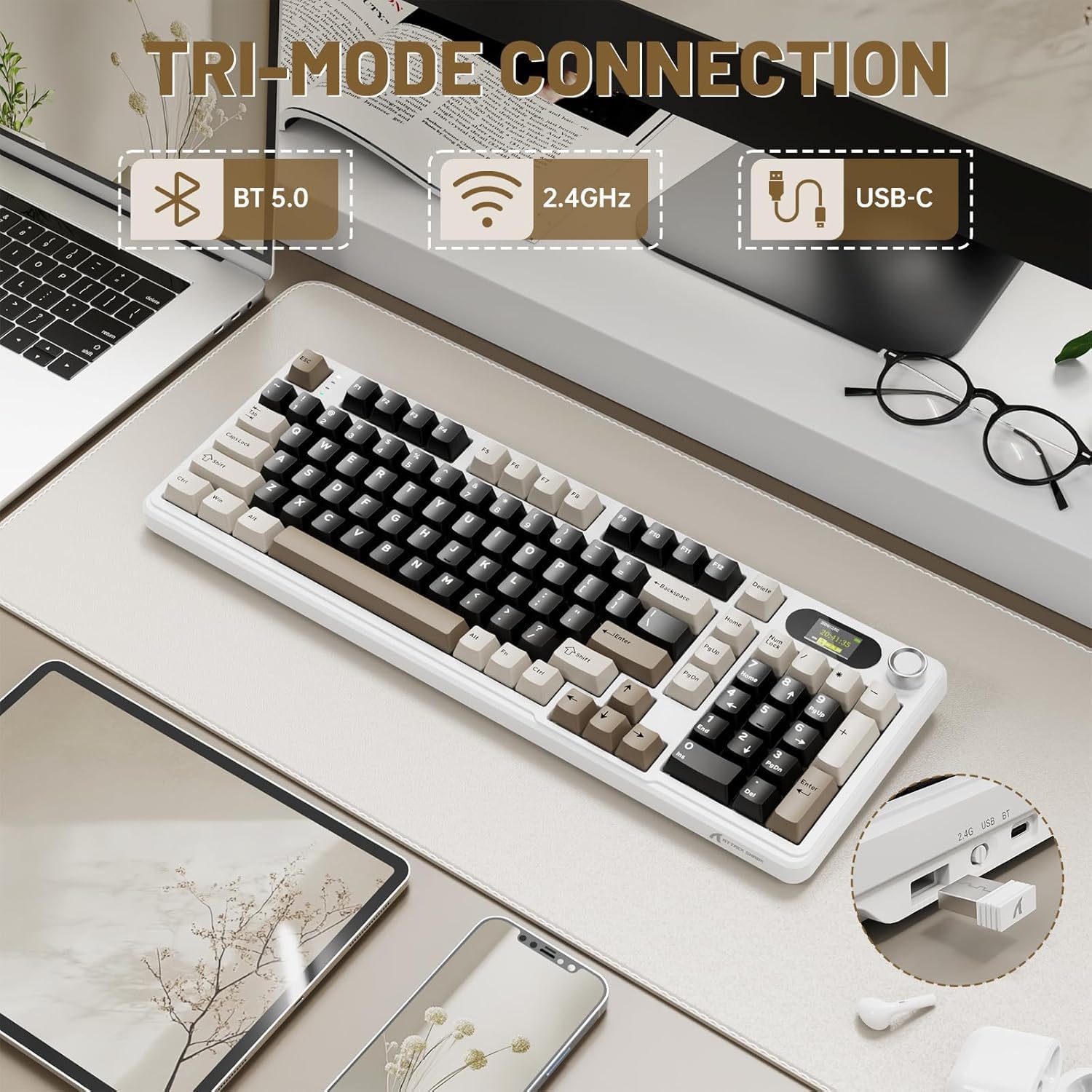 Bezprzewodowa klawiatura mecha – Gaming Keyboard Thocky recenzja i cena