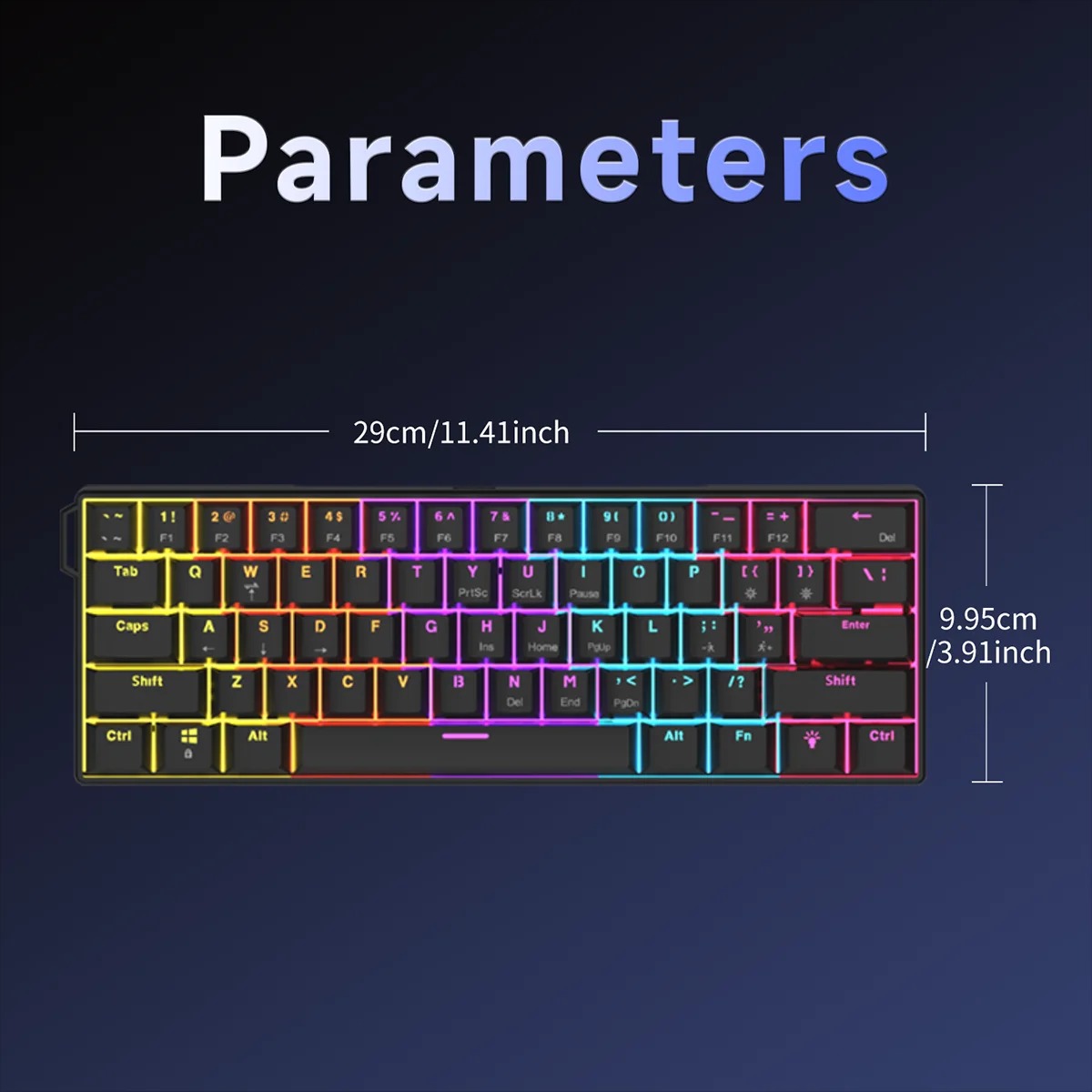 AJAZZ NK61 Przewodowa Klawiatu – Gaming Keyboard Thocky recenzja i cena