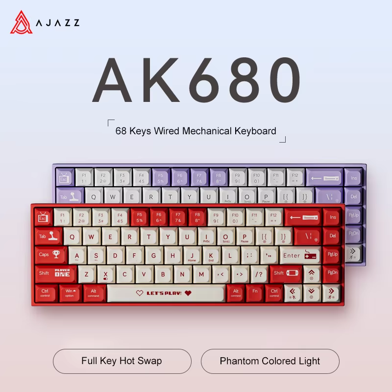 AJAZZ AK680 65% Przewodowa Kla – Gaming Keyboard Thocky recenzja i cena