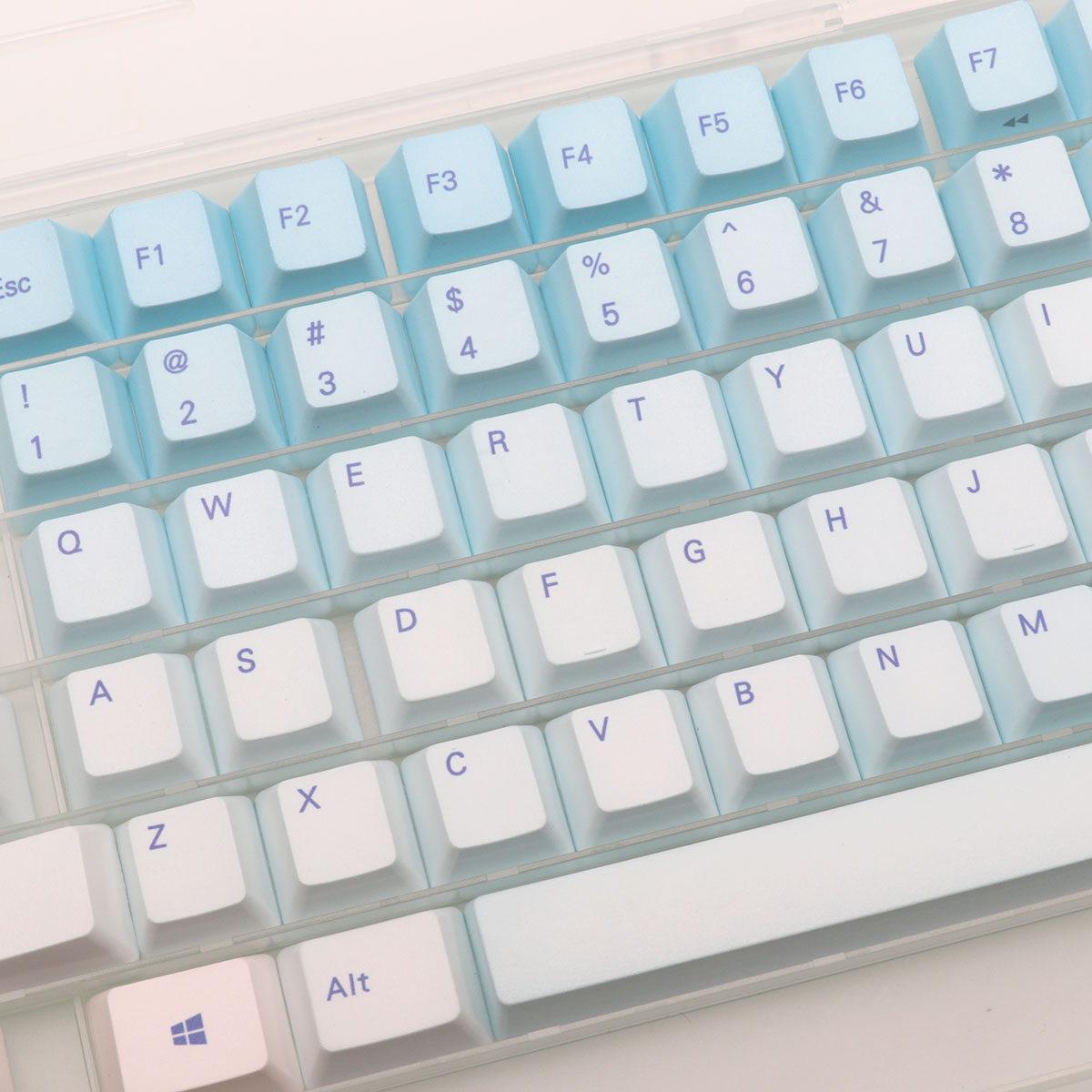 87 Klawiszy Frost Blue Keycaps – Keyboard Gaming Blue Switch recenzja i cena