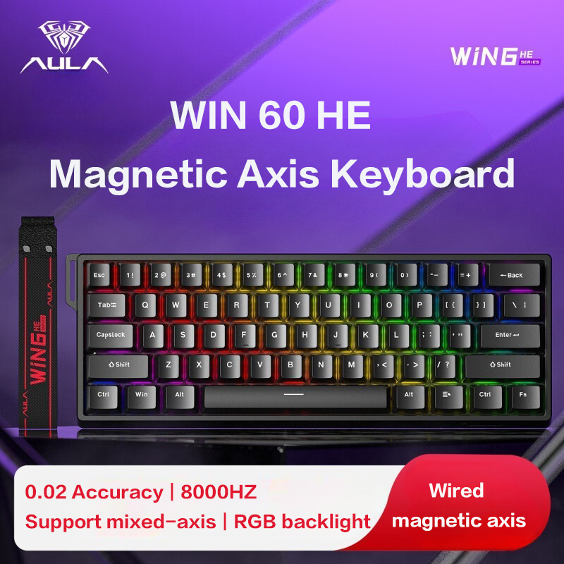 Klawiatura AULA WiN 60 z osią  – Gaming Keyboard Thocky recenzja i cena