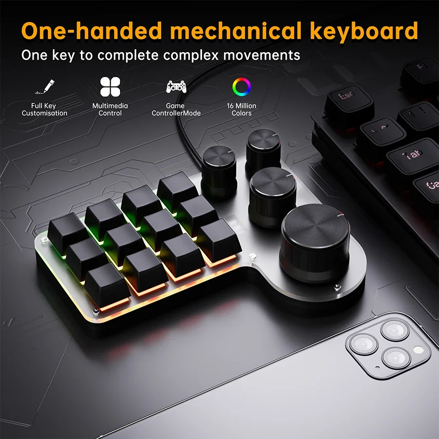 Klawiatura mechaniczna 3 tryby – Gaming Keyboard Half recenzja i cena