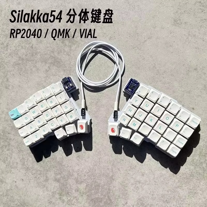 Silakka54 Ergonomiczna Rozdzie – Gaming Keyboard Hot Swappable recenzja i cena