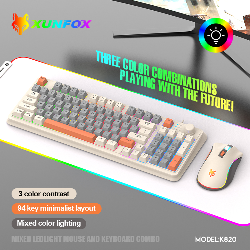 K820 USB Przewodowa klawiatura – Gaming Keyboard And Mouse Combo recenzja i cena
